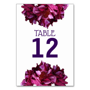 Elegant Roses Photo Number Card