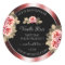 Elegant Roses Shimmering Red Black Product Labels