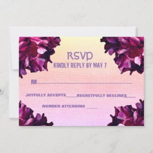 Elegant, Roses Wedding RSVP Invitation