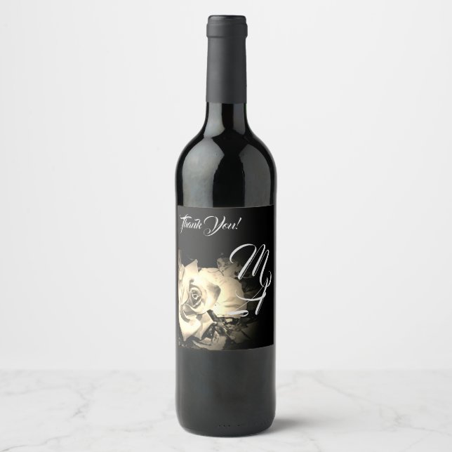 Elegant Roses  Wine Label (Front)