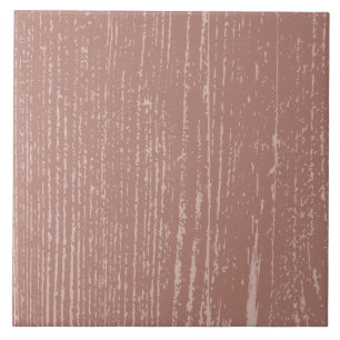 Elegant Rosy Brown Wood Grain Tile