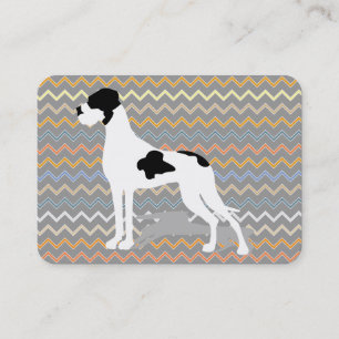 Elegant Round Great Dane Business Card for Dog Pro