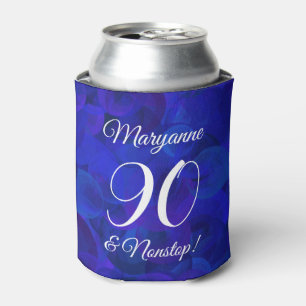 Elegant Royal Blue 90 and Nonstop Birthday Party Can Cooler
