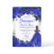 Elegant Royal Blue Floral Quinceanera Birthday
