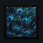 Elegant Royal Blue Peacock Keepsake Giftbox Gift Box<br><div class="desc">Elegant royal navy blue peacock feather gift box. This beautiful blue peacock gift box is truly stunning.</div>