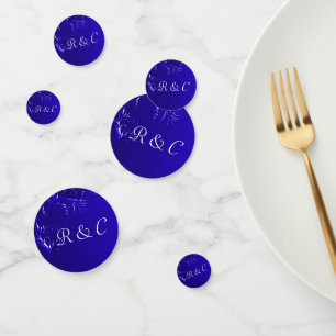 Elegant Royal Blue Wedding Confetti