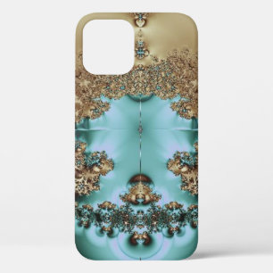 Elegant Royal Gold and Aqua Design Case-Mate iPhon iPhone 12 Case