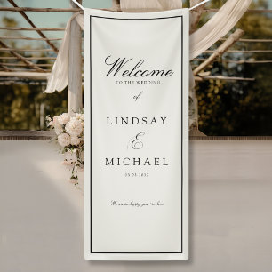 Elegant Royal Ivory Wedding Banner