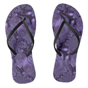 Elegant Royal Purple Liquid Sparkle Jandals