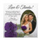 Elegant Royal Purple Rose Oval Photo Wedding