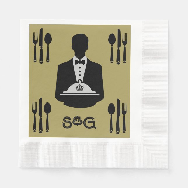 Elegant Royal Themed Luxury  Napkin (Front)