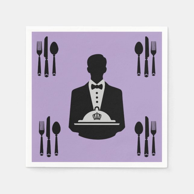 Elegant Royal Themed Luxury  Napkin (Front)