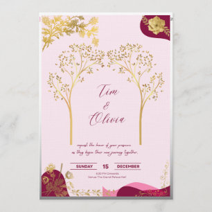 Elegant royal wedding invitation