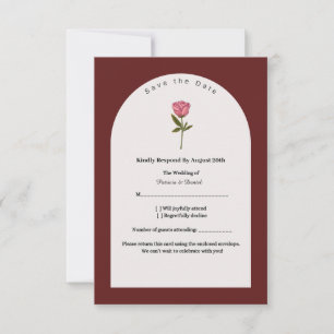 Elegant RSVP Card – Formal Wedding Response Insert