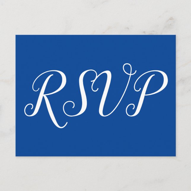 Elegant "RSVP" Postcard (Front)