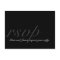 Elegant RSVP Postcard Wedding Monogram Names