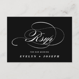 Elegant RSVP wedding response card