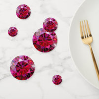Elegant Ruby Gemstone Party Table