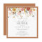 Elegant Rust Burnt Orange Watercolor Bridal Shower