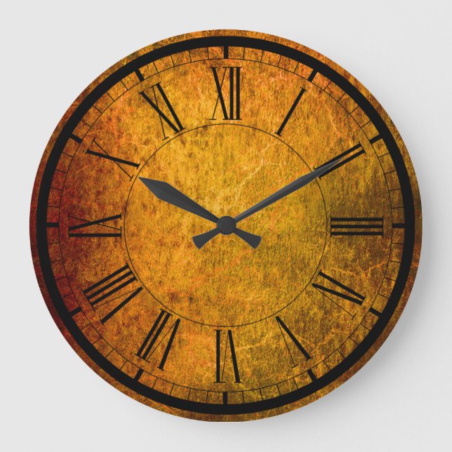 Elegant rust texture wall clock (Front)