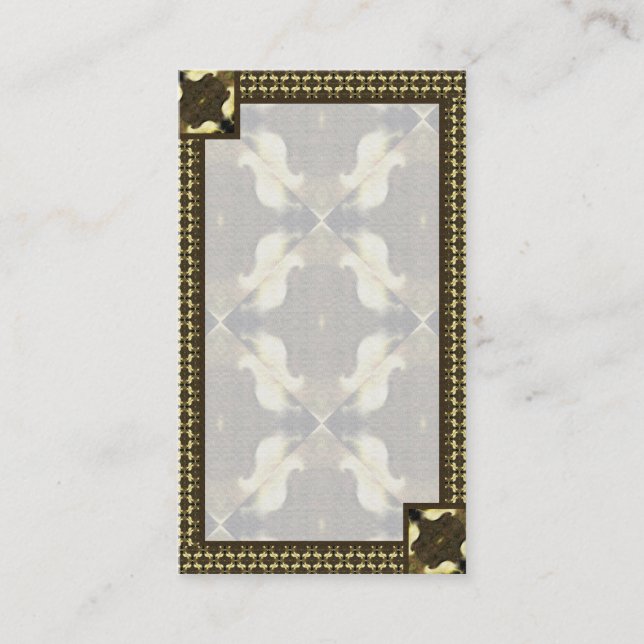 Elegant Rustic Abstract Pattern Business Card (Front)