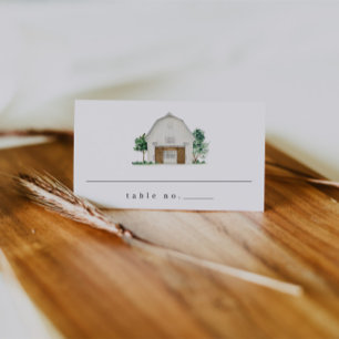 Elegant Rustic Barn Wedding Place Cards