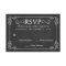 Elegant Rustic Chalkboard Wedding RSVP