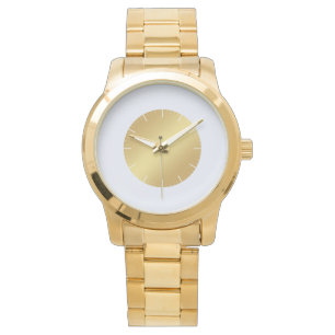 Elegant Rustic Classic Gold Teal Men's Watch