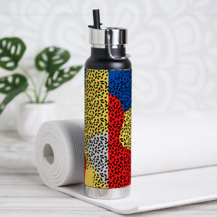 Elegant Rustic Colourful Dots  Water Bottle