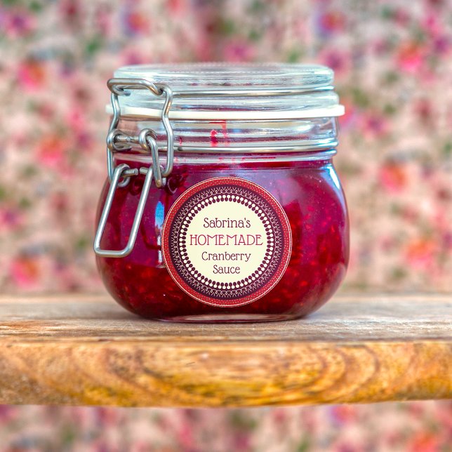 Elegant Rustic Custom Homemade Cranberry Sauce (Creator Uploaded)