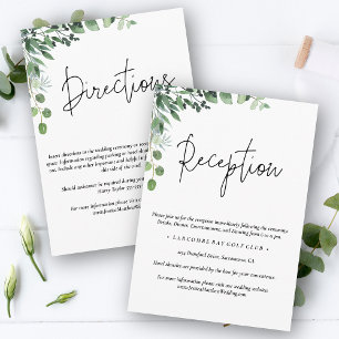 Elegant Rustic Eucalyptus  Enclosure Card