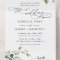 Elegant Rustic Eucalyptus Leaves Greenery Wedding