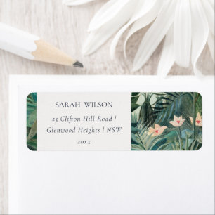 Elegant Rustic Exotic Tropical Rainforest Address