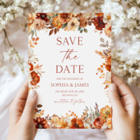 Elegant Rustic Fall Autumn Floral Wedding