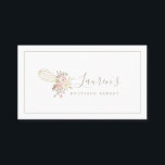 Elegant Rustic Floral Home Bakery Logo Business Card<br><div class="desc">Custom-designed bakery business cards featuring elegant rustic bakery logo design.</div>