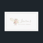 Elegant Rustic Floral Home Bakery Logo Business Card<br><div class="desc">Custom-designed bakery business cards featuring elegant rustic bakery logo design.</div>