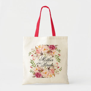 Elegant Rustic Floral Mother of the Bride Tote Bag