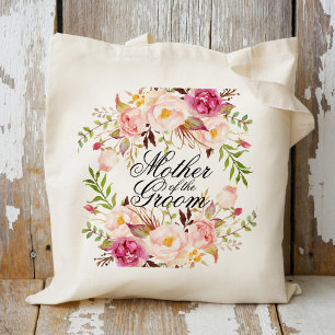 Elegant Rustic Floral Mother of the Groom Tote Bag