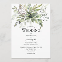 Elegant Rustic Greenery Foilage Wedding