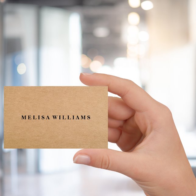 Elegant Rustic Kraft Business Card (Creator Uploaded)