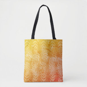 Elegant Rustic Metallic Colorful Leaf Pattern  Tote Bag