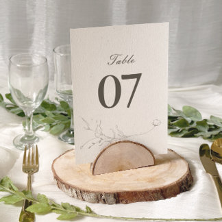 Elegant Rustic Minimalist Botanical Wedding Table 