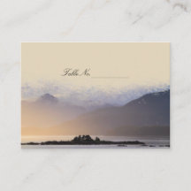 Elegant Rustic Mountains Guest Table Escort