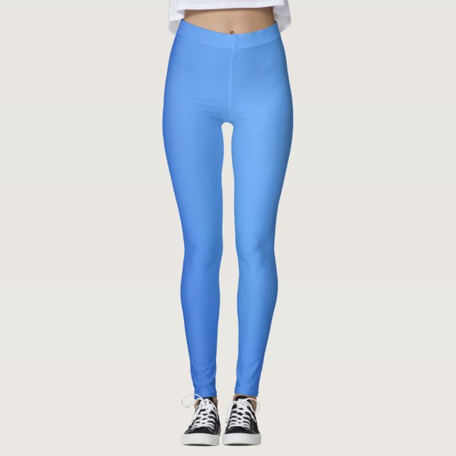 Elegant Rustic Natural Blue Sky Leggings (Front)