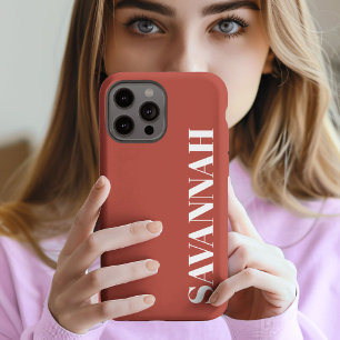 Elegant Rustic personalised name simple  iPhone 13 Pro Max Case