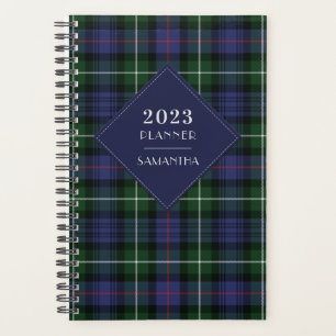 Elegant Rustic Plaid 2023 Clan MacKenzie Tartan Planner