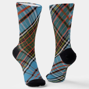 Elegant Rustic Plaid Anderson Tartan Socks
