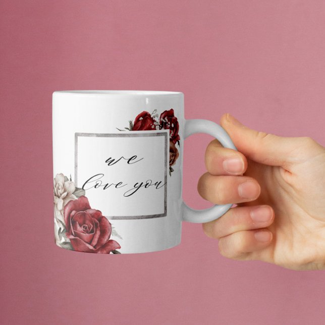 Elegant Rustic Red Roses Happy Mother's Day  Coffee Mug (Creator Uploaded)