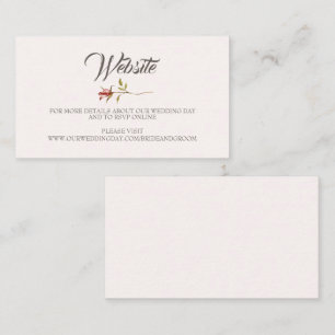 Elegant Rustic Rose Blush Website Detail Card