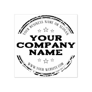 ELEGANT RUSTIC ROUND STAMP | Custom Business Logo